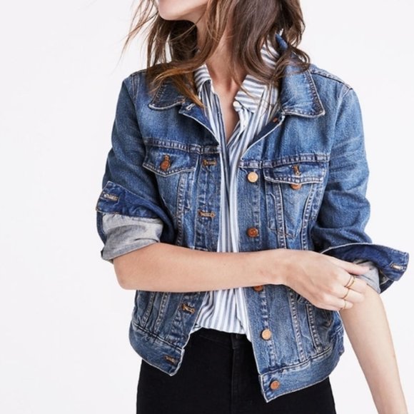 Madewell Jackets & Blazers - Madewell The Jean Jacket in Pinter Wash XS